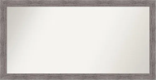 Miniatura 310 de Amanti Art Espejo de baño gris para sobre el fregadero, 31 x 48 pulgadas, espejo de tocador rectangular estrecho de color gris, marco de madera