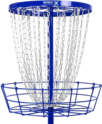 Miniatura 3 de Remix Deluxe Practice Basket for Disc Golf - Choose Your Color and Style Azul real