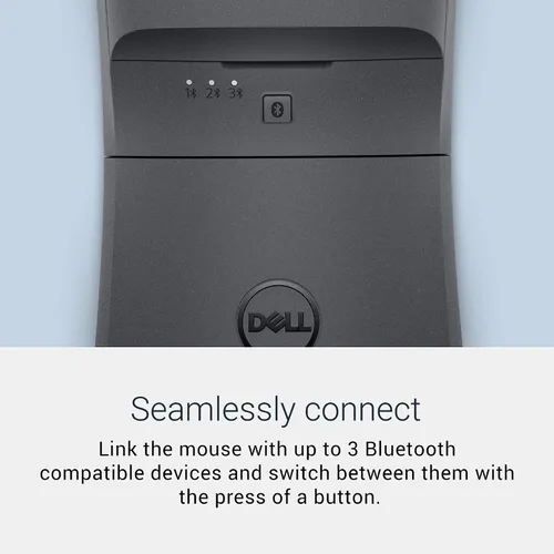 Miniatura 4 de Mouse de viaje Bluetooth Dell MS700, Bluetooth 5.0, par Microsoft Swift/par Dell (solo Windows 10 y 11), sensor óptico LED, desplazamiento táctil