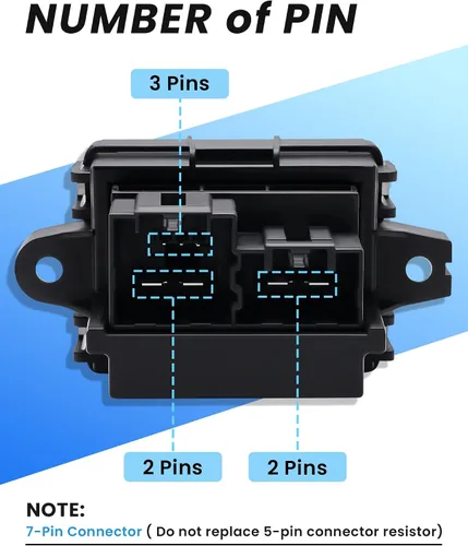 Miniatura 5 de Resistencia de motor soplador compatible con selectos Chevy Silverado Suburban Tahoe Camaro Equinox/GMC Sierra