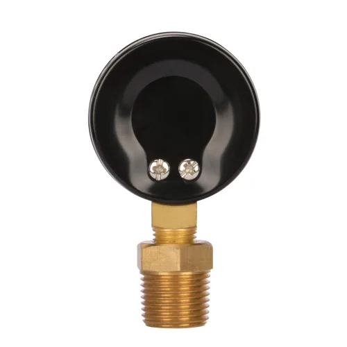 Miniatura 6 de MEASUREMAN Medidor de presión de pozo de 2 pulgadas, 0-100 psi/bar, macho NPT de 1/4 pulgadas con adaptador NPT de 1/2 pulgadas, precisión de 3-2-3%