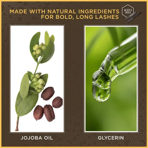 Miniatura 6 de Máscara de pestañas, pestañas alargadas Burt's Bees 100% natural, negro clásico