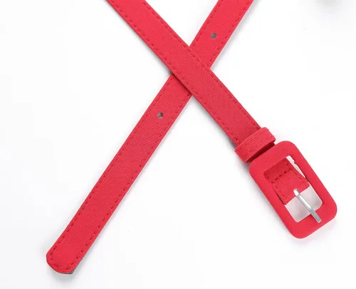 Miniatura 2 de MUXXN - Cinturón básico de color liso para jeans y vestidos formales y informales