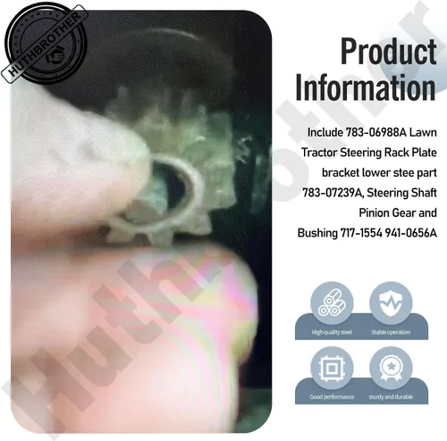 Miniatura 4 de 783-06988A 753-11064B CR12 Kit de estante de dirección para tractor de césped, compatible con Cub Cadet CC30 CC30H CC30E, MTD Columbia CR30