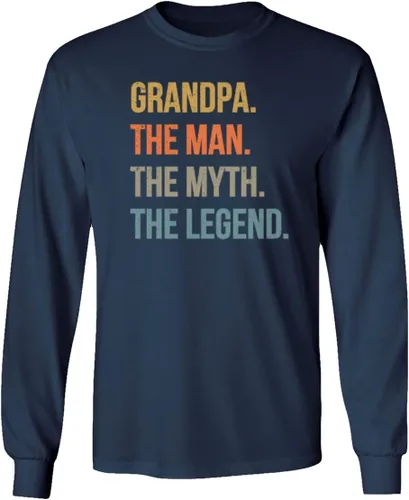 Miniatura 2 de Grandpa Man Myth Legend - Camiseta unisex de manga larga