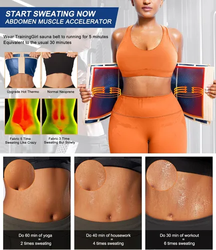 Miniatura 3 de TrainingGirl Entrenador de cintura para mujer, corsé reductor de cintura para el vientre inferior, corsé envolvente para entrenamiento, banda