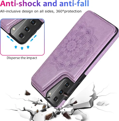 Miniatura 5 de Asuwish Funda compatible con Samsung Galaxy S21 Glaxay S 21 5G de 6.2 pulgadas y protector de pantalla de vidrio templado, accesorios