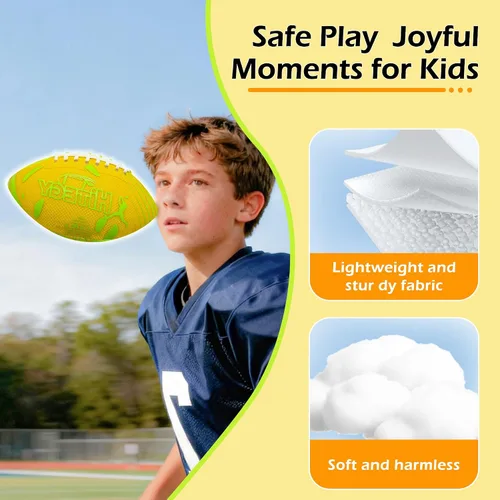 Miniatura 3 de Glow in The Dark Football Light Up Football USB-C Rechargeable LED Ball with Pump Night Game Ball for Indoor & Outdoor Play Gift Ready for