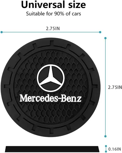 Miniatura 4 de Generic Portavasos de automóvil para Mercedes-Benz Clase A Clase C CLA CLS AMG GLC GLE GLS Empotrable de silicona antideslizante Accesorios
