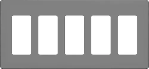 Miniatura 16 de ENERLITES Placas de pared decorativas sin tornillos, cubiertas de tomacorrientes seguras para niños, tamaño de 4 posiciones, 4.68" H x 8.30" L, Negro