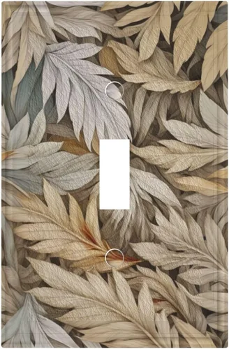 Cubiertas Decorativas de Arte para Interruptores de Luz, Hojas de Otoño, Placa de Pared de Palanca Individual, Cubierta Decorativa de Interruptor,
