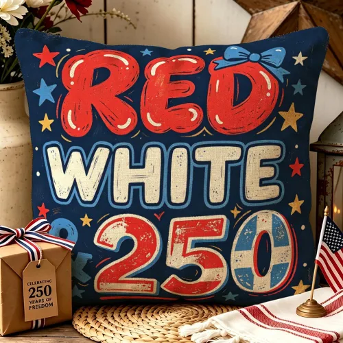 Miniatura 11 de ArogGeld Patriotic Pillow Covers 16x16 Inch 4th of July Dog Decorations America Flag Striped Star Throw Pillow Covers Personalized Funny 250th