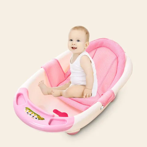 Miniatura 3 de Soporte de malla ajustable para baño de bebé, malla antideslizante, para bañera y ducha, transpirable, almohadilla de baño para recién nacidos