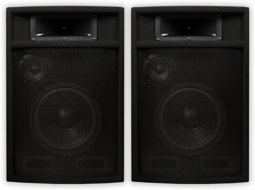 Acoustic Audio by Goldwood PA-380X - Altavoces pasivos de audio acústico para DJ, 8 pulgadas, PA Karaoke, audio casero de estudio de 3 vías, color