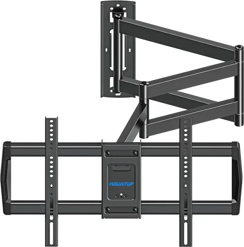 Miniatura 12 de MOUNTUP Soporte de pared para TV de brazo largo al aire libre para televisores de 26-65", soporte de movimiento completo resistente al agua y a