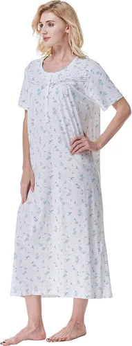 Miniatura 7 de Keyocean - Camisones para mujer, 100% algodón, suave, ligero, cómodo, ropa de dormir