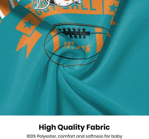 Miniatura 6 de Ropa de bebé personalizada de manga larga de fútbol ropa de bebé recién nacido, número de nombre personalizado, regalos de bebé niño niña