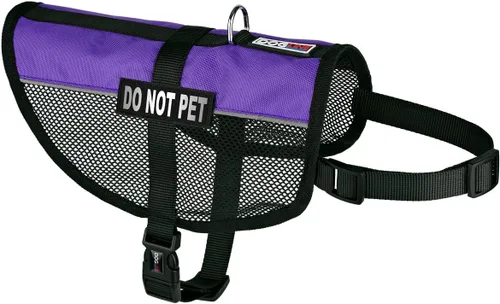 Miniatura 13 de DogLine 13"-16" maxaire Malla Chaleco para perros y 2 NO extraíbles Pet Parches, Negro
