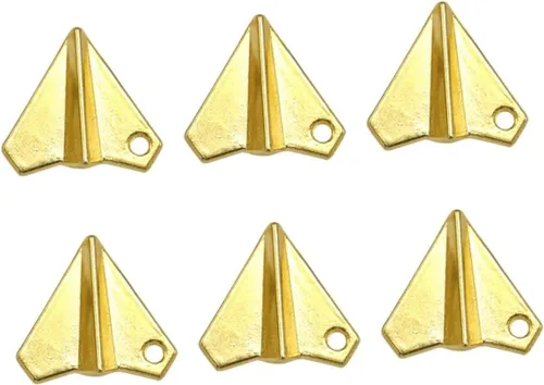 Miniatura 8 de EXCEART 100 piezas de medallón de oro colgante de aleación colgante colgante de joyería colgante colgante colgante DIY colgantes colgantes vintage