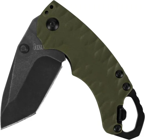 Miniatura 5 de Kershaw - Cuchillo de bolsillo de choque, dentado negro (1605CKTST); hoja de acero inoxidable de 3.1 pulgadas con revestimiento de óxido negro