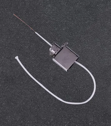 Miniatura 3 de Núcleo de algodón de repuesto para encendedor de queroseno con aguja de metal, adecuado para la mayoría de las marcas, práctico, blanco, paquete de 5