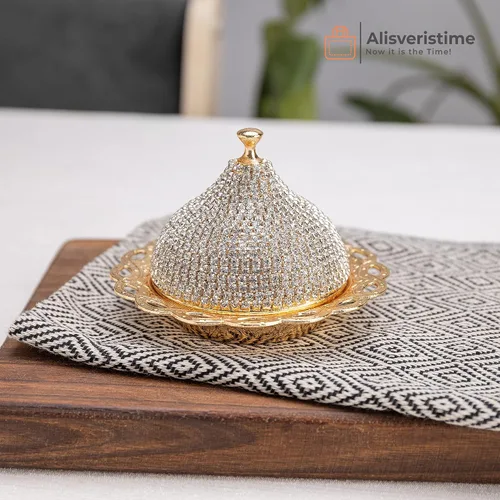 Miniatura 5 de Alisveristime Juego de 27 tazas otomanas de café turco griego árabe para servir, platillo de cristal (Gelincik) – Juego tradicional hecho a mano