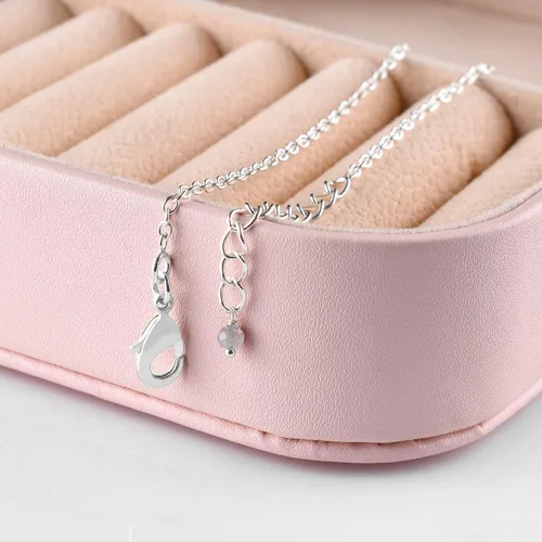 Miniatura 4 de YANARA Pulsera de tobillo para mujer, piedra de nacimiento natural, cuentas de piedras preciosas, tobillera delicada hecha a mano de 9 pulgadas +
