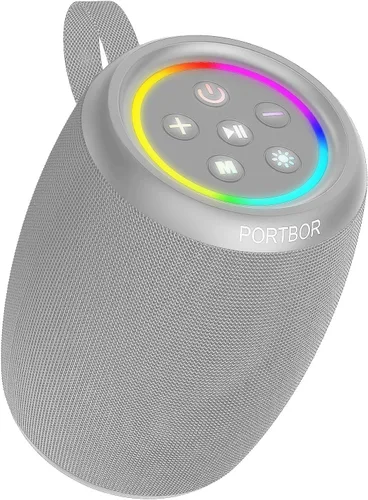 Miniatura 11 de Altavoz Bluetooth, altavoz inalámbrico portátil con potente sonido estéreo fuerte, BT5.3, IPX5 impermeable, emparejamiento TWS, para fiestas en casa