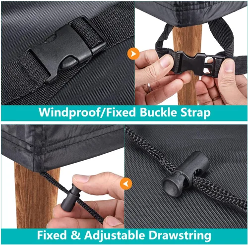Miniatura 3 de Funda para Sofá de Patio Impermeable - Funda para Sofá de Exterior de 2 Plazas de Servicio Pesado, Fundas para Muebles de Patio con Ventilación