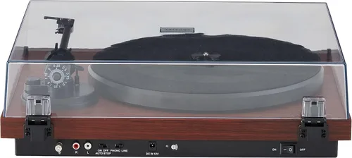 Miniatura 5 de Crosley C6B-MA tocadiscos Bluetooth con accionamiento por correa con brazo de tono ajustable, caoba Mahogany