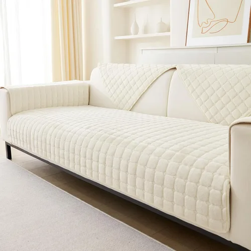 MIFXIN Fundas para reposabrazos, funda de terciopelo antideslizante para sofá, protector de muebles para sofá de 3 plazas, sofá biplaza reclinable,