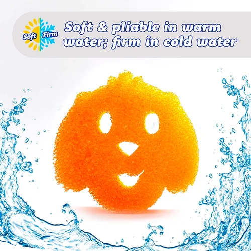 Miniatura 4 de Scrub Daddy Special Edition Pets Dog - Esponja multiusos para platos sin arañazos, sin BPA y fabricada con espuma de polímero, esponja de cocina