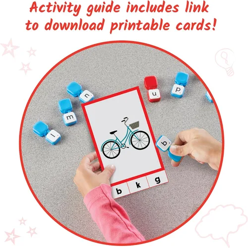 Miniatura 6 de hand2mind Learn My Letters - Clips de motricidad fina, actividades de pinzas para la ropa para niños, práctica de letras para preescolares, juguetes