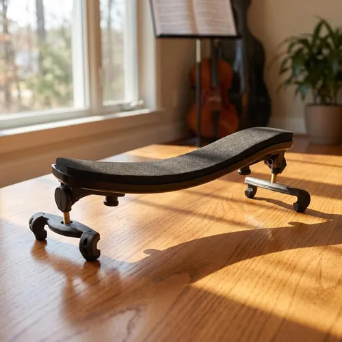 Miniatura 4 de NANYI – Reposa-hombros plegable y ajustable para violín tamaño 4/4 y 3/4, tipo universal, piezas de violín suaves, seguras, fáciles de usar, esponja