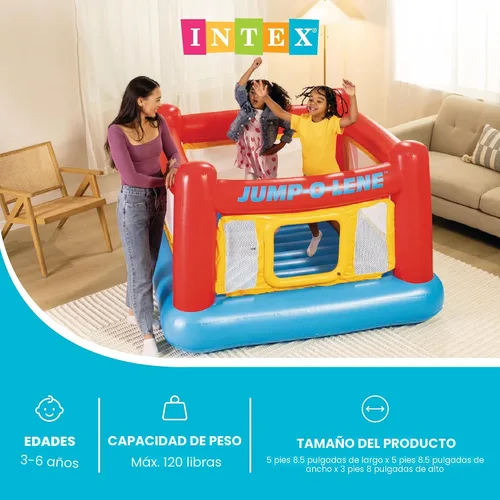 Miniatura 2 de Castillo inflable "Jump-o-lene" de Intex, 68 x 68 x 44 pulgadas, para las edades de 3 a 6