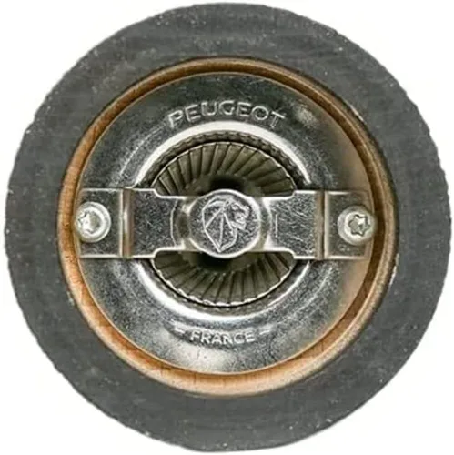 Miniatura 2 de Molinillo de sal de madera reciclada manual, acabado negro, 7.1 in - 7 pulgadas