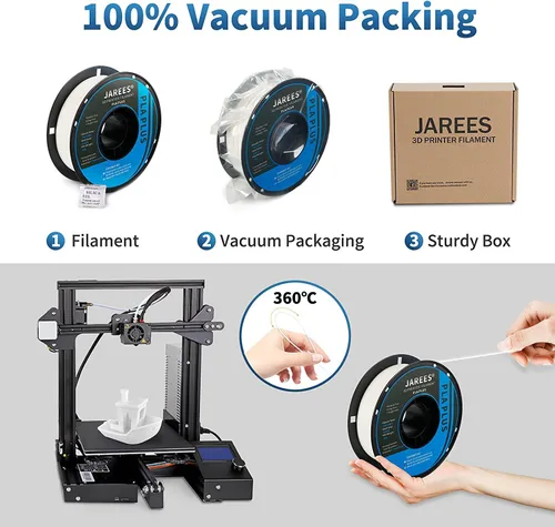 Miniatura 8 de Filamento PLA de seda de 0.069 pulgadas para impresora 3D, filamento de superficie brillante sedosa de 2.2 libras, 1 carrete, filamento de impresora