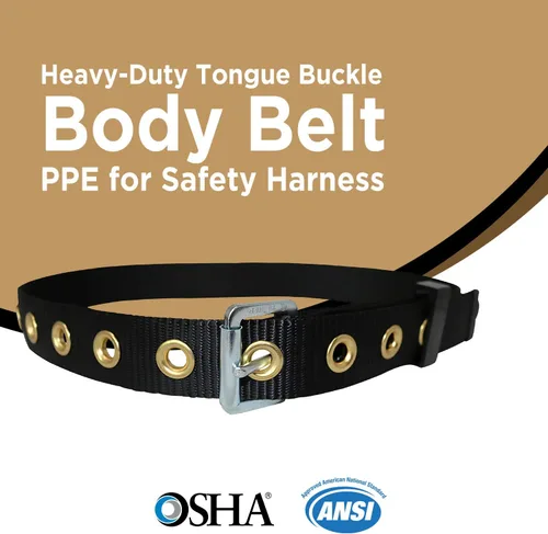Miniatura 2 de AFP Tongue Buckle Body Harness, Heavy-Duty Tool Safety Belt, Construction Fall-Protection (OSHA/ANSI)
