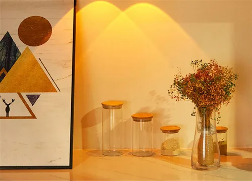 Miniatura 7 de Paquete de 6 luces LED táctiles que funcionan con pilas, para pared, lámpara de puesta de sol para cocina, dormitorio, armario, armario, decoración