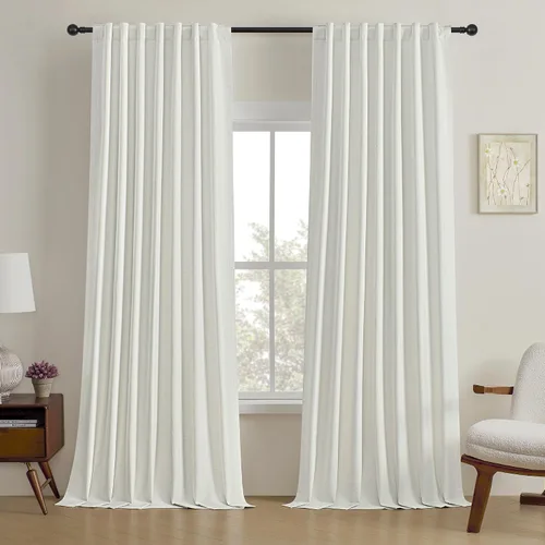 Miniatura 48 de Cortinas opacas de 54 pulgadas de largo para dormitorio, sala de estar, cortinas beige con aislamiento térmico, oscurecimiento de la habitación