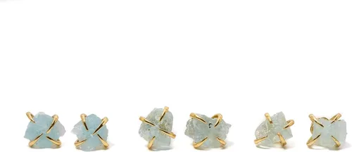 Miniatura 14 de Pendientes de tuerca de piedra preciosa cruda, idea de regalo para el día de la madre, graduación, moda de verano