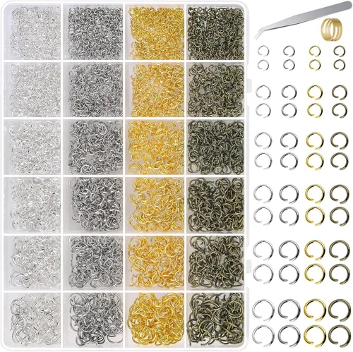 2840 anillos de salto para la fabricación de joyas, anillos de salto abiertos shynek para suministros de fabricación de joyas, manualidades y