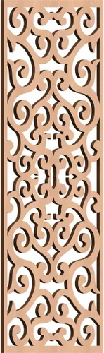 Miniatura 9 de Eveline - Paneles decorativos de pared de madera con calado, 13 3/8 pulgadas de ancho x 34 3/8 pulgadas de alto x 3/8 de alto, roble rojo rojo