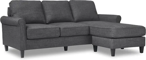 Miniatura 17 de Serta Harmon Sofá seccional reversible sala de estar, moderno sofá de tela de 3 asientos en forma de L.