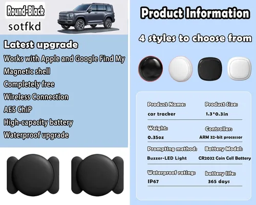 Miniatura 5 de Paquete de 2 rastreadores GPS sin suscripción para vehículos, dispositivo de seguimiento de automóvil oculto, dispositivo rastreador para vehículos