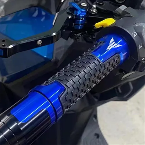 Miniatura 7 de Para BMW F650GS 2000-2007 2001 2002 2003 2004 2005 2006 F650 F 650 GS motocicleta 7/8 pulgadas 0.866 in mango manillar agarres (color : negro)