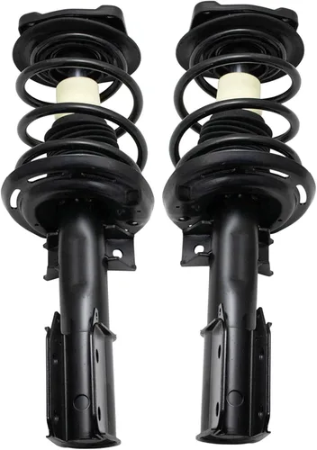 Miniatura 283 de TRQ Conjunto de Amortiguador y Resorte Delantero Cargado con Resorte Helicoidal Pre-ensamblado Compatible con Jeep Cherokee Limited AWD 14-22 Sin