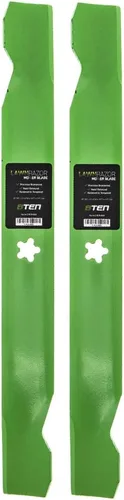 8TEN LawnRazor - Juego de cuchillas para Craftsman Poulan AYP Husqvarna 42 pulgadas cubierta 138498 134149 532138971 (elevación alta con muescas)