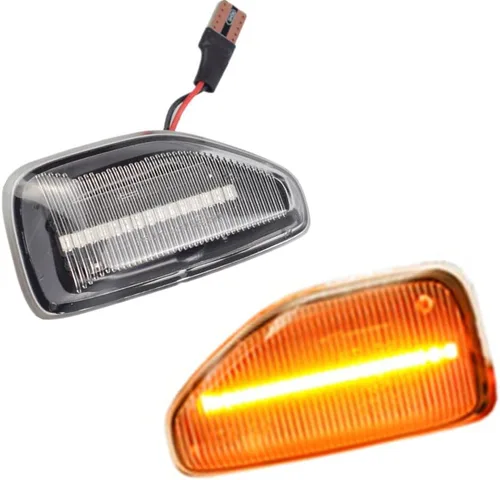 Lámpara de señal de giro LED para guardabarros delantero, luz de marcador lateral compatible con Dacia Sandero 2 Logan 2 Duster 2 Renault Stepway