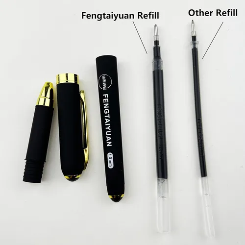 Miniatura 9 de Fengtaiyuan 10P18Pro, bolígrafos de tinta de gel, tinta negra, punta gruesa de 0.039 pulgadas, bolígrafos de escritura, suaves, paquete de 18